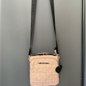 Betsy Johnson Heart Print Cross Body Bag